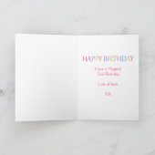 ユニコーンマジカル2ndバースデーピンク カード (内部)