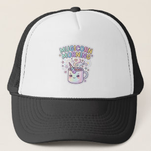 ユニコーンマジコーンモーニング グラフィックデザイン Zazzle デザイン キャップ