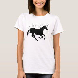 ユニコーンマジック ブラック 女性用Tシャツ Tシャツ