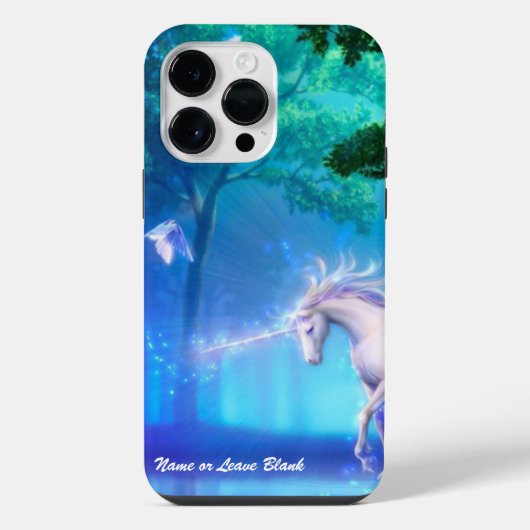 ユニコーンマジック 名前カスタマイズ iPhone iPhoneケース (裏面)