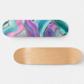 ユニコーンマーメイドアゲートグリッターグラム#1 #marble スケートボード (横)