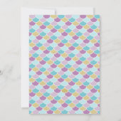 ユニコーンマーメイドバースデーパーティー招待招待状 招待状 (裏面)