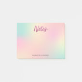 ユニコーンミックスパターフェイクンピンクグリッター ポストイット (正面)