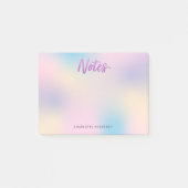 ユニコーンミックスパターフェイクン紫グリッター ポストイット (正面)