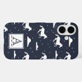 ユニコーンミッドナイトスカイパターンモノグラム Case-Mate iPhoneケース (裏面 (横))