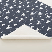 ユニコーンミッドナイトブルースカイパターン シェルパブランケット (3/4)