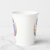 ユニコーンミニマリスト赤ちゃんシャワー前向き 紙コップ (右)