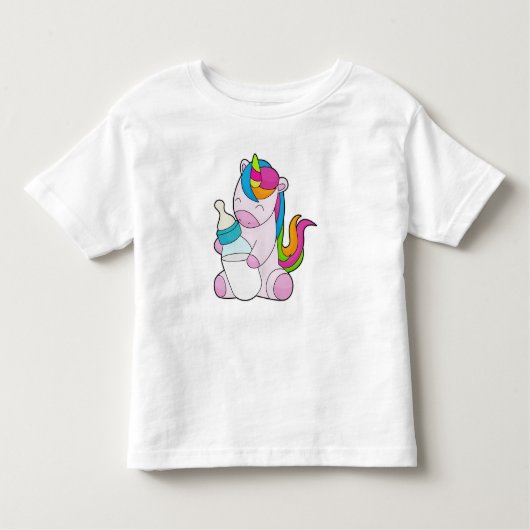 ユニコーンミルクボトル トドラーTシャツ (正面)