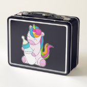 ユニコーンミルクボトル メタルランチボックス (裏面)
