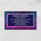 ユニコーンモダングリッタースタイリッシュ名刺 名刺 (裏面)