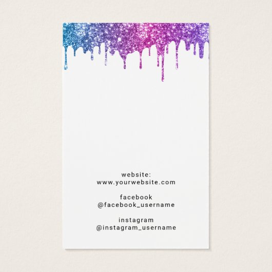 ユニコーンモダングリッタードリップスイヤリングディスプレイ (裏面)