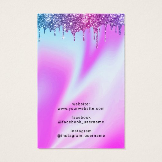 ユニコーンモダンドリンクジュエリーイヤリングディスプレイ (裏面)