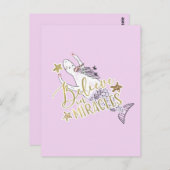 ユニコーンモダンマーメイド信じトレンディーin奇跡 ポストカード (正面/裏面)