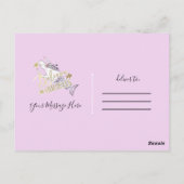 ユニコーンモダンマーメイド信じトレンディーin奇跡 ポストカード (裏面)