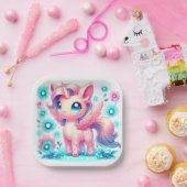 ユニコーンモダン赤ちゃんシャワー ペーパープレート (パーティー)