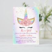 ユニコーンモチーフ 招待状 (スタンド正面)