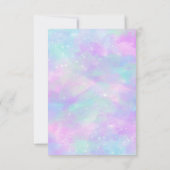 ユニコーンモチーフ 招待状 (裏面)