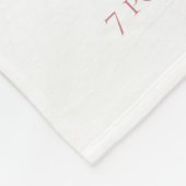 ユニコーンモノグラムレターピンクのベビーガールギフトベビー フリースブランケット (角)