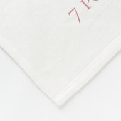 ユニコーンモノグラム文字Iピンク赤ちゃん女の子ギフトバブ フリースブランケット (角)