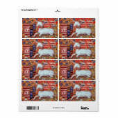 ユニコーンモノグラム ラベル (フルシート)