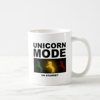 ユニコーンモードスタンバイの面白いマグカップ コーヒーマグカップ