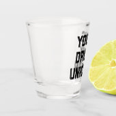 ユニコーンヤ飲ングおもしろい引用文 ショットグラス (左)