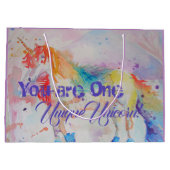 ユニコーンユニークだ！ガールズピンクユニコーン ラージペーパーバッグ (裏面)