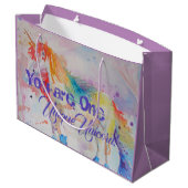 ユニコーンユニークだ！ガールズピンクユニコーン ラージペーパーバッグ (裏面アングル)