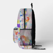 ユニコーンユニークだ!ポストカードレディースガールズ プリントバックパック (右)