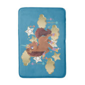 ユニコーンユニークの星と雲 バスマット (正面縦)