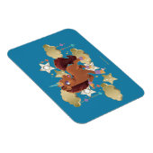 ユニコーンユニークの星と雲 マグネット (右側)