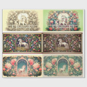 ユニコーンユニーク包装紙 ラッピングペーパー (フラット)