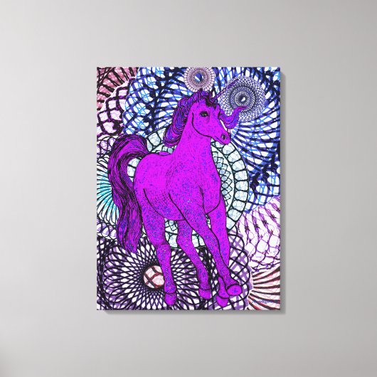 ユニコーンユニーク キャンバスプリント (正面)