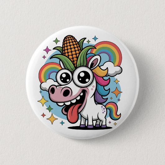 ユニコーンユニーク 缶バッジ (正面)