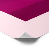 ユニコーンユーモアのあるマジカルAF on Pinkish Red Patter ポスター (角)