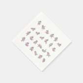 ユニコーンヨガポーズパターンデザイン スタンダードカクテルナプキン (角)