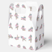 ユニコーンヨガポーズパターンデザイン フェイバーボックス (オープン)