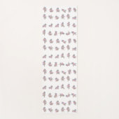 ユニコーンヨガポーズパターンデザイン ヨガマット (正面)