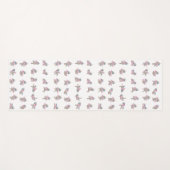 ユニコーンヨガポーズパターンデザイン ヨガマット (正面(横))