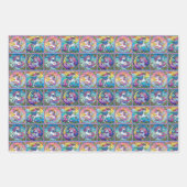 ユニコーンラッピング紙セット ラッピングペーパーシート (正面3)