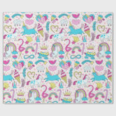 ユニコーンラッピング紙 ラッピングペーパー (フラット)