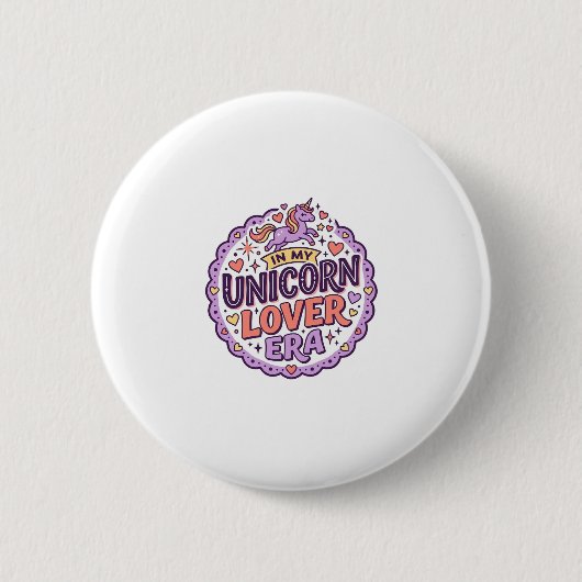 ユニコーンラバー時代のユニコーン ファンタジーグッズ 缶バッジ (正面)