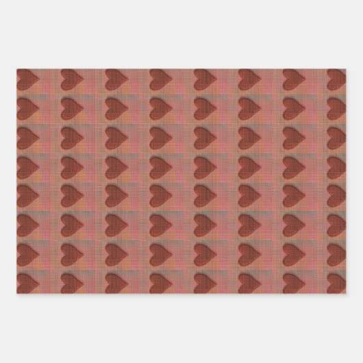 ユニコーンラブハート ラッピングペーパーシート (正面)