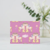 ユニコーンラブピンク ポストカード (スタンド正面)