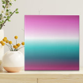 ユニコーンラベンダーティール(緑がかった色)グラデーションターコイズ タイル