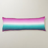 ユニコーンラベンダーティール（緑がかった色）グラデーションターコイズ ボディピロー (裏面)