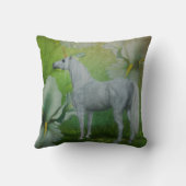 ユニコーンリリーブラワーズファンタジーアート クッション (裏面)