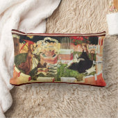 ユニコーンルンバの神秘的な狩りとしての受胎告知 ランバークッション (ブランケット)