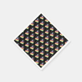 ユニコーンレインボーウンチ絵文字 スタンダードカクテルナプキン (角)