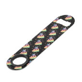 ユニコーンレインボーウンチ絵文字 スピード栓抜き (正面アングル)